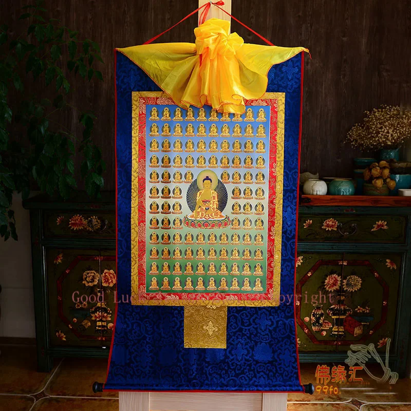 Wholesale Buddhist supplies--120CM large --HOME ART Tibetan Buddhism Hundreds Sakyamuni Buddha Pure Elysian Thang-ga Thangka art
Wholesale Buddhist supplies--120CM large --HOME ART Tibetan Buddhism Hundreds Sakyamuni Buddha Pure Elysian Thang-ga Thangka art