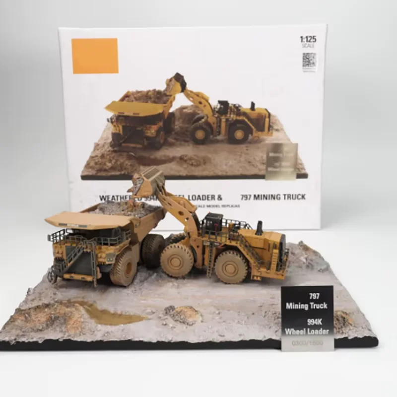 DM 1:125 Scale Alloy 994K Wheel Loader & 797 Mining Truck Model Finished Product Simulation Toy Ornament Static Display
DM 1:125 Scale Alloy 994K Wheel Loader & 797 Mining Truck Model Finished Product Simulation Toy Ornament Static Display