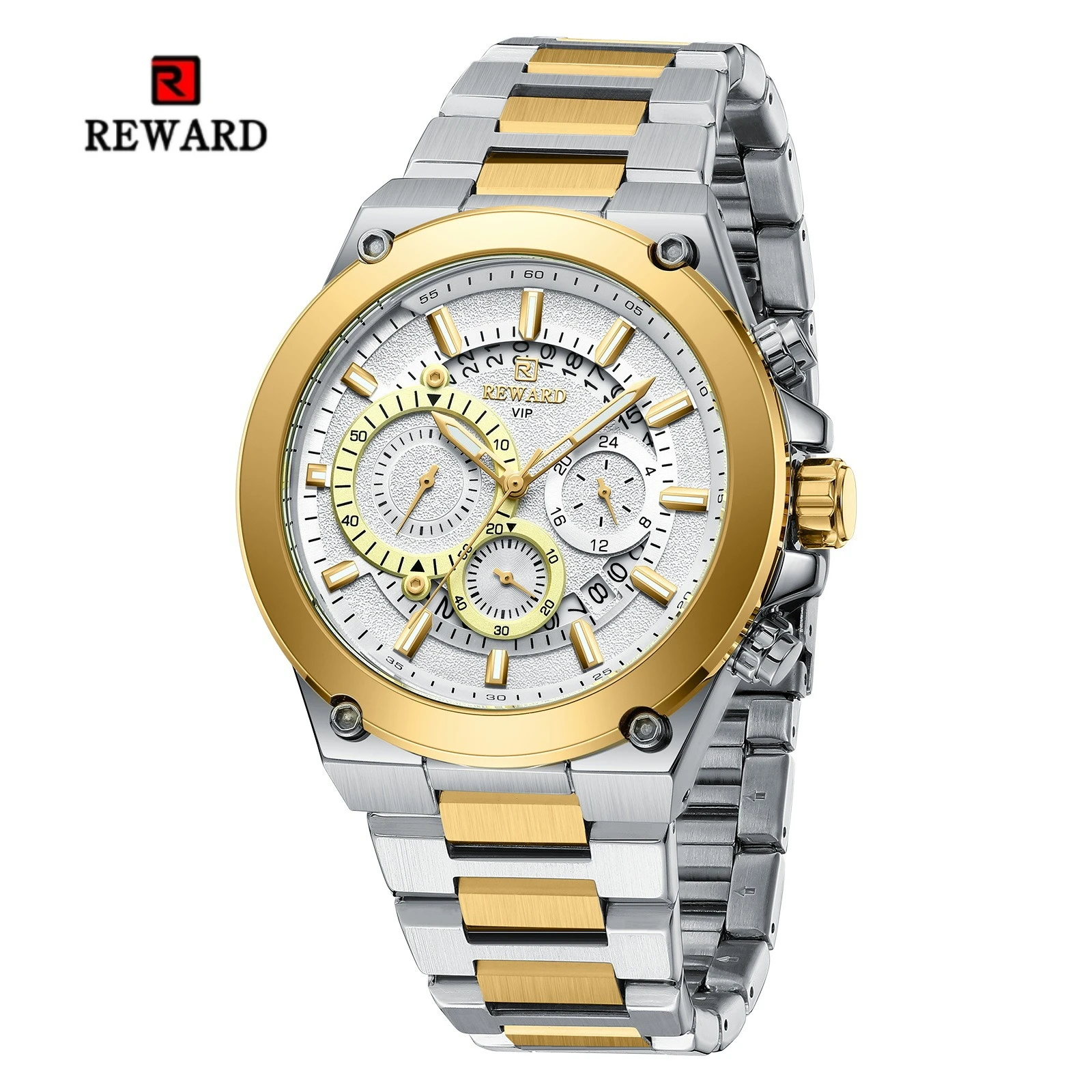 Reward RD812259M Luxury Steel Strip Quartz Men's Watch Multi Functional Luminous Waterproof Chronograph Calendar Watches for Men
Reward RD812259M Luxury Steel Strip Quartz Men's Watch Multi Functional Luminous Waterproof Chronograph Calendar Watches for Men
