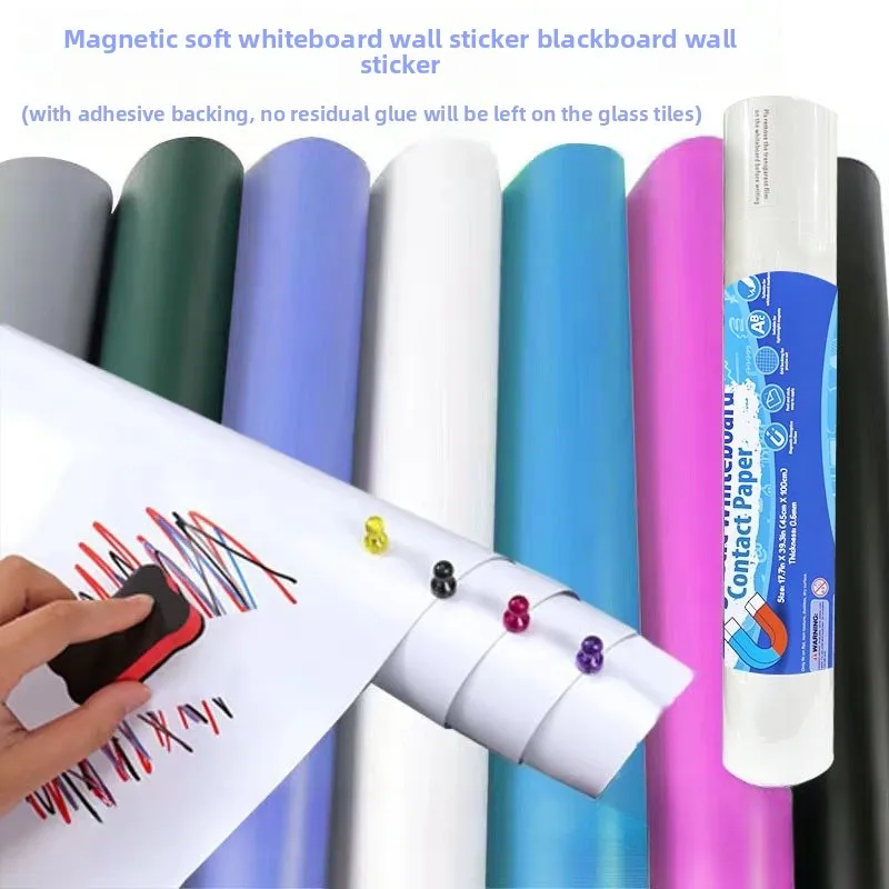Blackboard Wall Adhesive Magnetic Soft Whiteboard Erasable Teaching Blackboard Home Drawing Board Graffiti Magnetic Whiteboard
Blackboard Wall Adhesive Magnetic Soft Whiteboard Erasable Teaching Blackboard Home Drawing Board Graffiti Magnetic Whiteboard