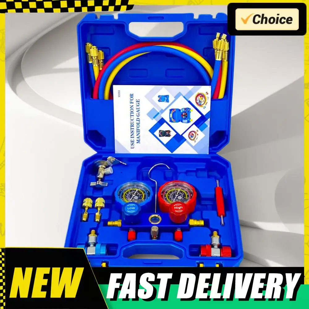 3-ходовой набор манометров переменного тока со шлангами 1,2 м, набор манометров для кондиционера для R134A/R22/R410/R404, инструмент для зарядки фреона
3-ходовой набор манометров переменного тока со шлангами 1,2 м, набор манометров для кондиционера для R134A/R22/R410/R404, инструмент для зарядки фреона