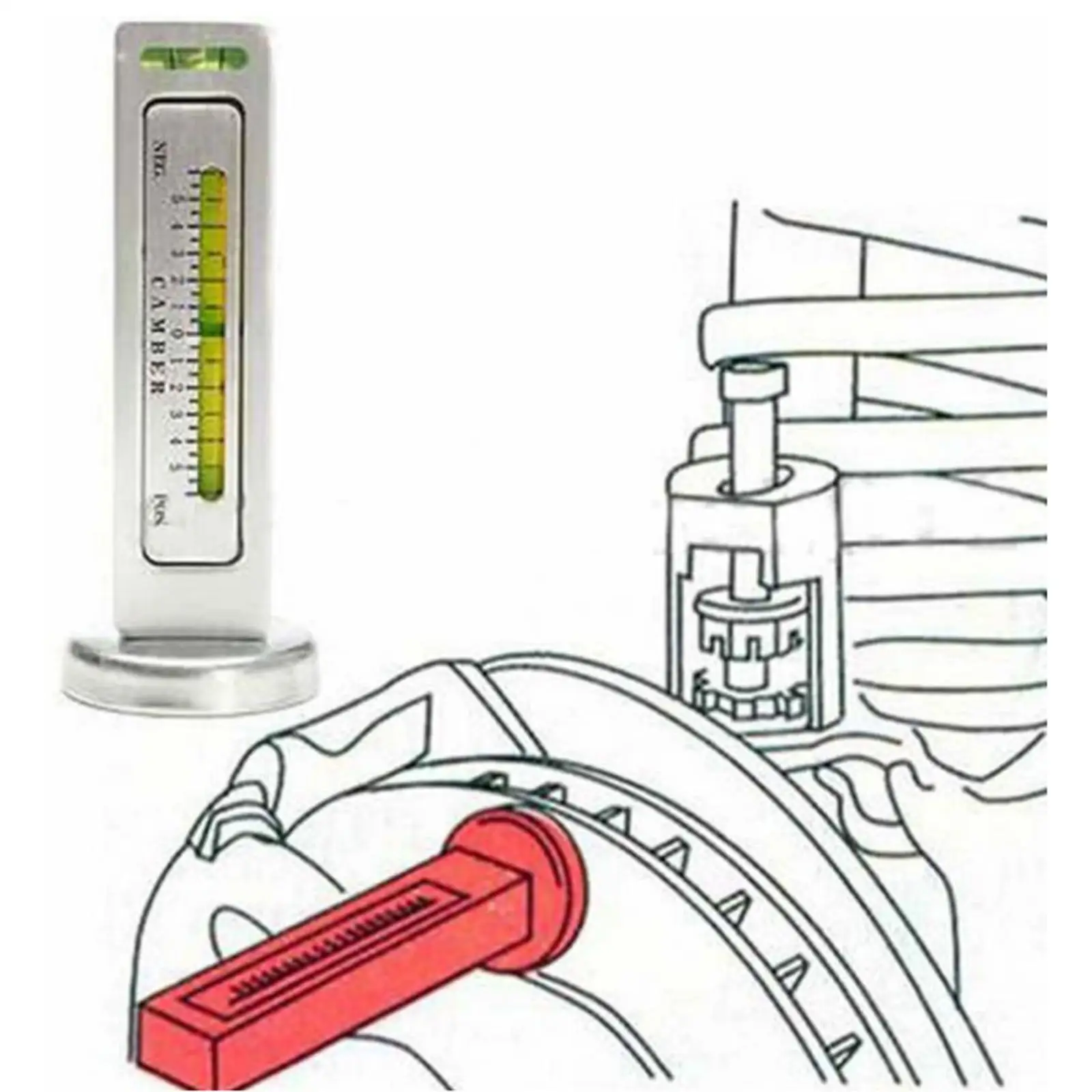 Sturdy Magnetic Gauge Tool Precision Camber Wheel Alignment Plastic PC Material for Tire Repair Measuring
Sturdy Magnetic Gauge Tool Precision Camber Wheel Alignment Plastic PC Material for Tire Repair Measuring