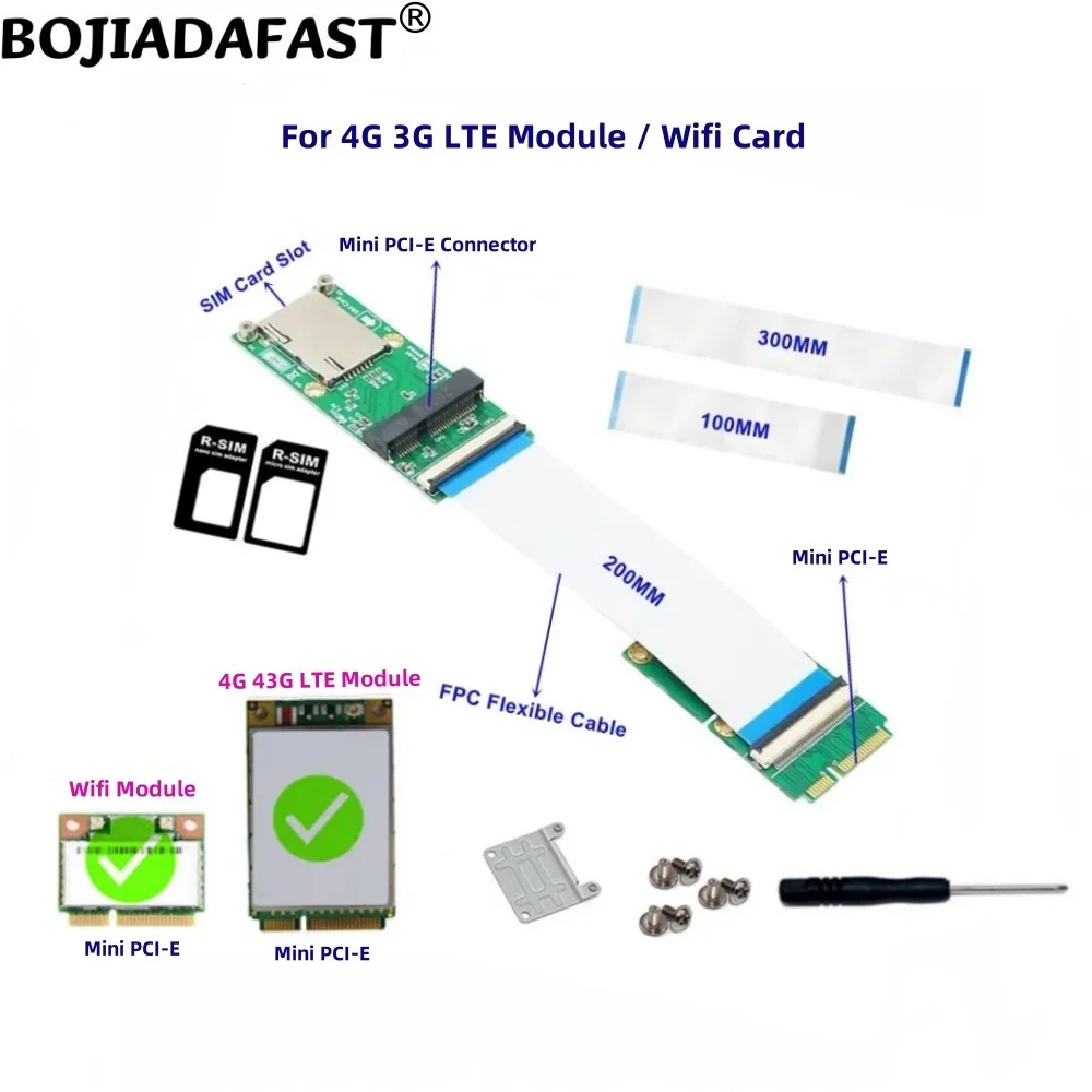 Беспроводной адаптер MPCIe Mini PCI-E с 1 слотом для SIM-карты + кабель FPC для модема модуля 4G LTE GSM WWAN или Wi-Fi-карты
Беспроводной адаптер MPCIe Mini PCI-E с 1 слотом для SIM-карты + кабель FPC для модема модуля 4G LTE GSM WWAN или Wi-Fi-карты