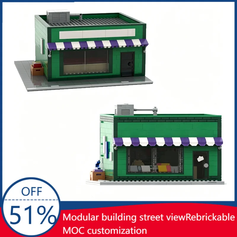 City Street View MOC Comic Book Shop Model Custom Puzzle Architecture Education Assembly Model Toy Creative Birthday Xmas Gifts
City Street View MOC Comic Book Shop Model Custom Puzzle Architecture Education Assembly Model Toy Creative Birthday Xmas Gifts