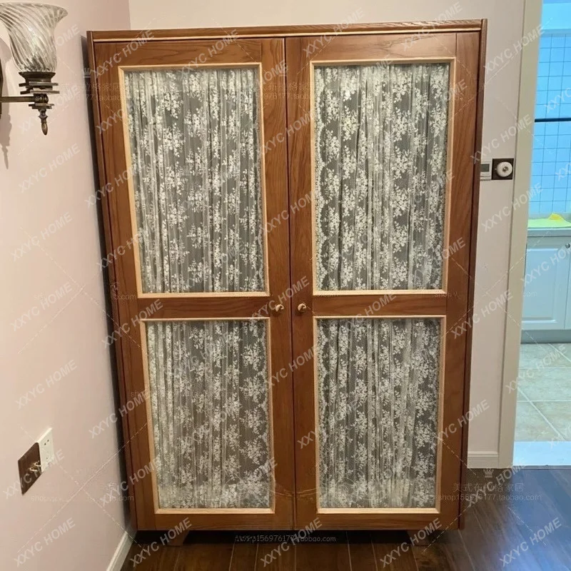 Solid wood double door master bedroom home wardrobe, locker, wardrobe cabinet
Solid wood double door master bedroom home wardrobe, locker, wardrobe cabinet