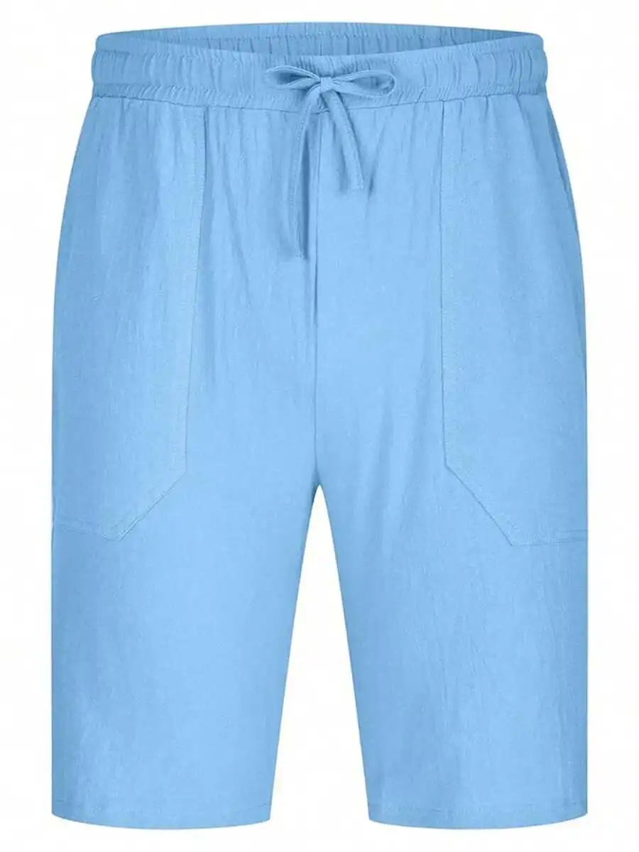 Mens Linen Drawstring Elastic Waist Loose Casual Shorts
Mens Linen Drawstring Elastic Waist Loose Casual Shorts