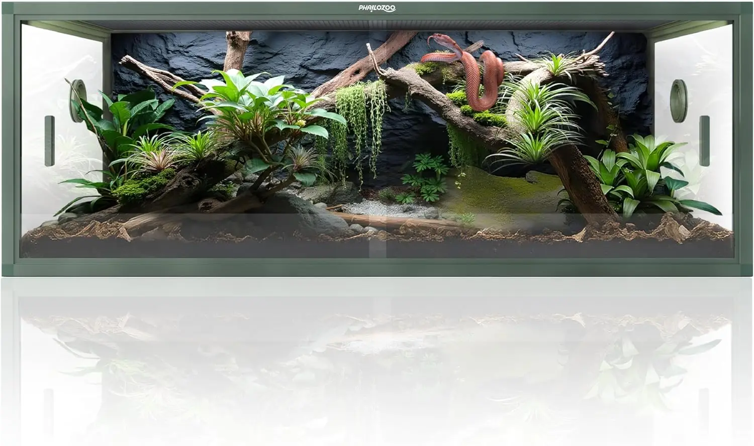 Stackable Reptile Enclosure 85 Gallon Reptile Tank Bearded Dragon Snake Ball Python Aluminum Frame Glass Door Front Opening
Stackable Reptile Enclosure 85 Gallon Reptile Tank Bearded Dragon Snake Ball Python Aluminum Frame Glass Door Front Opening