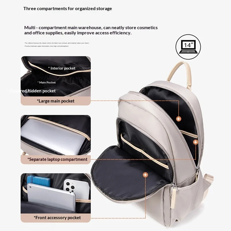 2026 Summer New Simple and Lightweight Commuter Backpack Large Capacity Computer Bag Oxford Cloth Casual Women's Backpack
2026 Summer New Simple and Lightweight Commuter Backpack Large Capacity Computer Bag Oxford Cloth Casual Women's Backpack