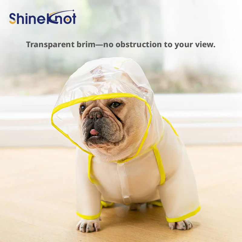 SHINEKNOT Dog Raincoat Color Printing Matte Four Legged Raincoat Faudou Bages Outsourced Pet Dog Raincoat
SHINEKNOT Dog Raincoat Color Printing Matte Four Legged Raincoat Faudou Bages Outsourced Pet Dog Raincoat