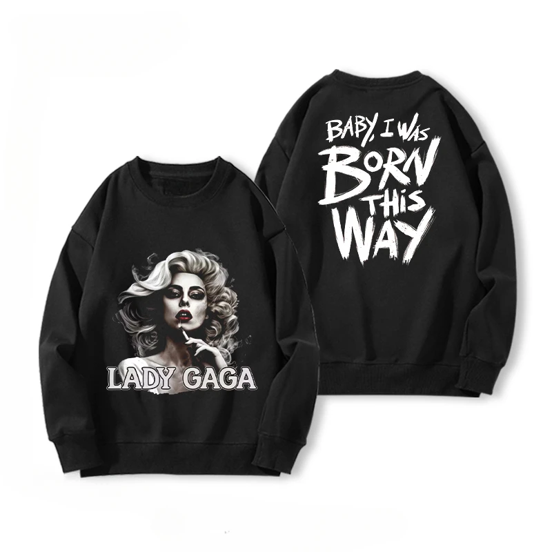 American singer ladygaga crew neck sweater women's autumn and winter European and American style rock jazz trend casual coat
American singer ladygaga crew neck sweater women's autumn and winter European and American style rock jazz trend casual coat