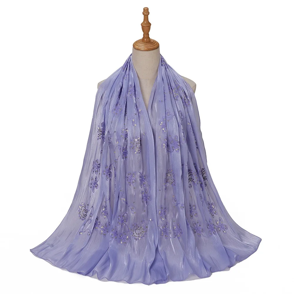 Elegant Hijab Shawl Embroidery Lightweight Chiffon Pleated Glitter Shawl Flowy Plain Shimmer Glitter Glitter Chiffon Shawl
Elegant Hijab Shawl Embroidery Lightweight Chiffon Pleated Glitter Shawl Flowy Plain Shimmer Glitter Glitter Chiffon Shawl