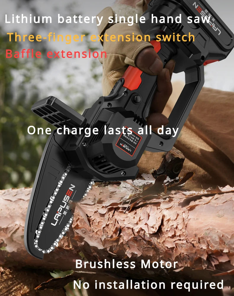 Electric saw household small electric handheld logging saw rechargeable lithium battery large capacity chain saw tree
Electric saw household small electric handheld logging saw rechargeable lithium battery large capacity chain saw tree