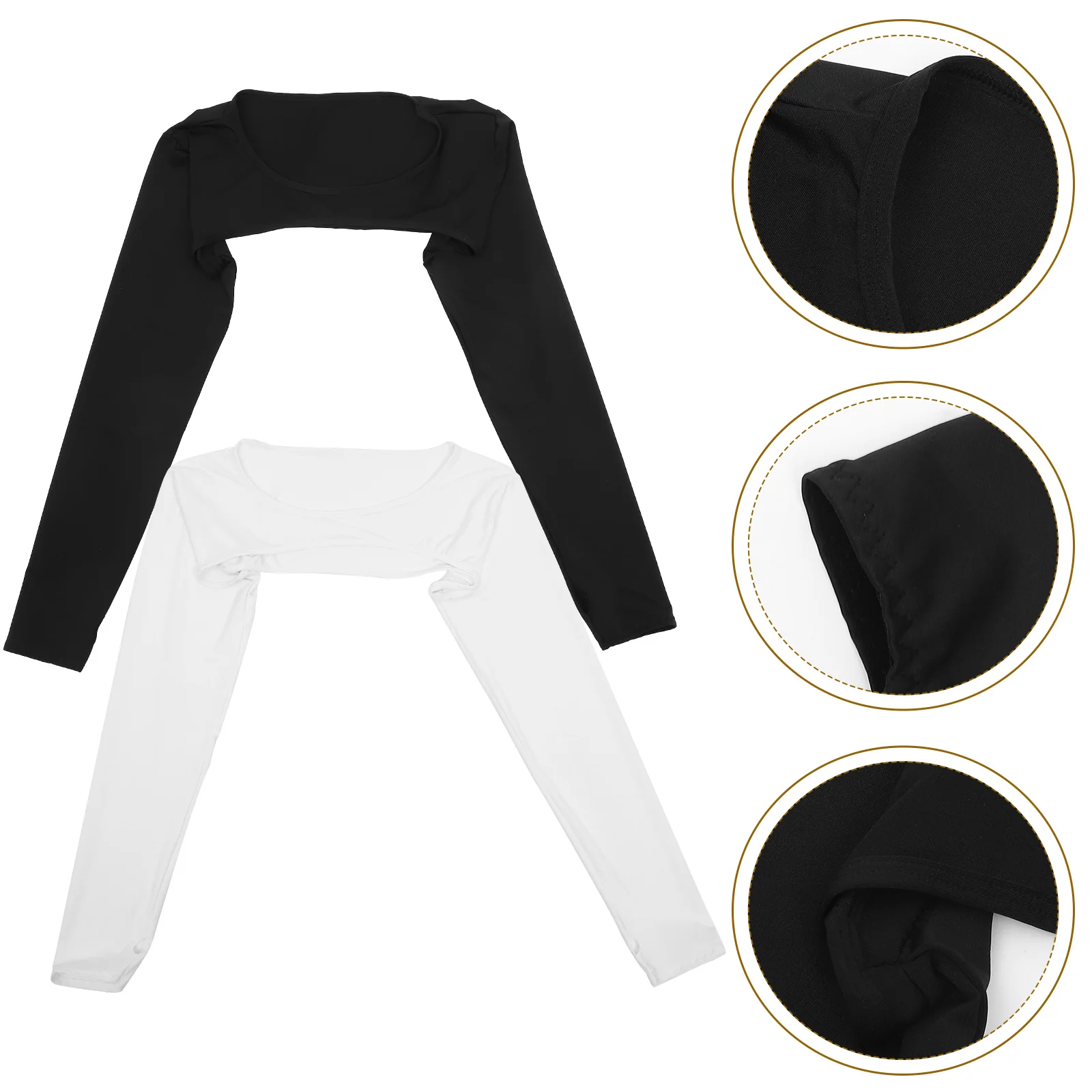 2 Pcs Outdoor Sports Fashion Arm Sleeves Cover for Women Shrugs Breathable with Finger Holes Polyester Shawl Covers UV Miss
2 Pcs Outdoor Sports Fashion Arm Sleeves Cover for Women Shrugs Breathable with Finger Holes Polyester Shawl Covers UV Miss