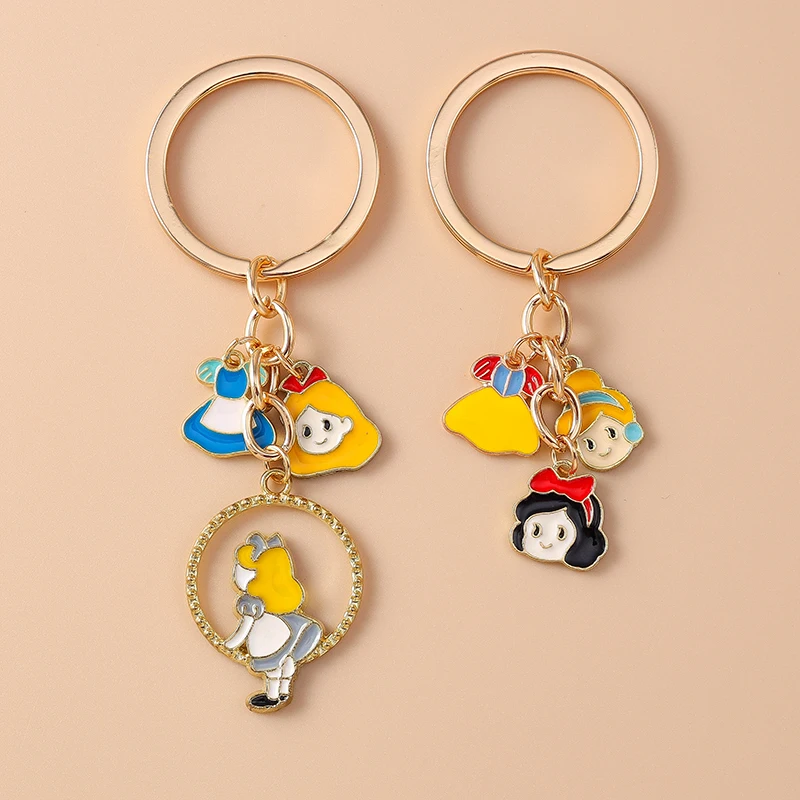 Cute Fairy Tale Style Keychains Snow White Cinderella Keyring for Student Backpack Pendant Girl Children's Day Gift
Cute Fairy Tale Style Keychains Snow White Cinderella Keyring for Student Backpack Pendant Girl Children's Day Gift