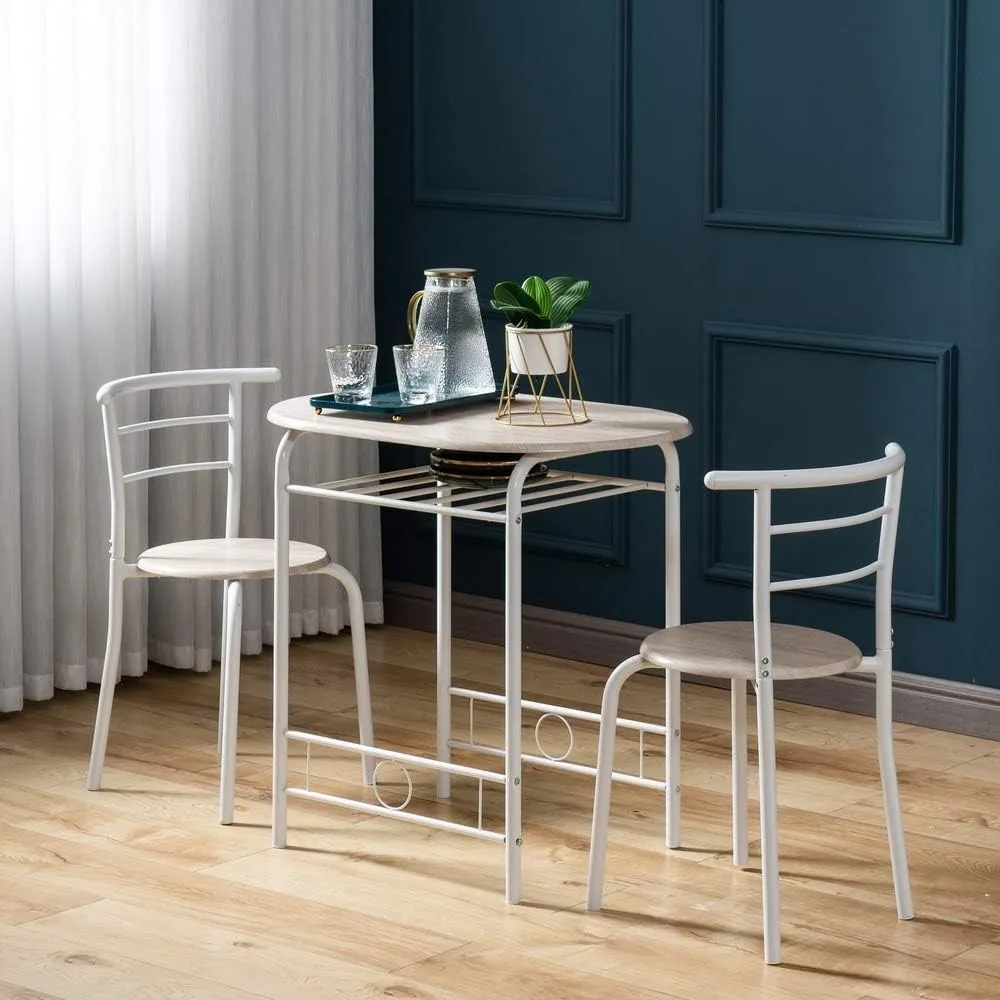 3 Piece Dining Set, 2,Breakfast Table Set,Kitchen Wooden Table and 2 Chairs for, Dinings Room Sets
3 Piece Dining Set, 2,Breakfast Table Set,Kitchen Wooden Table and 2 Chairs for, Dinings Room Sets