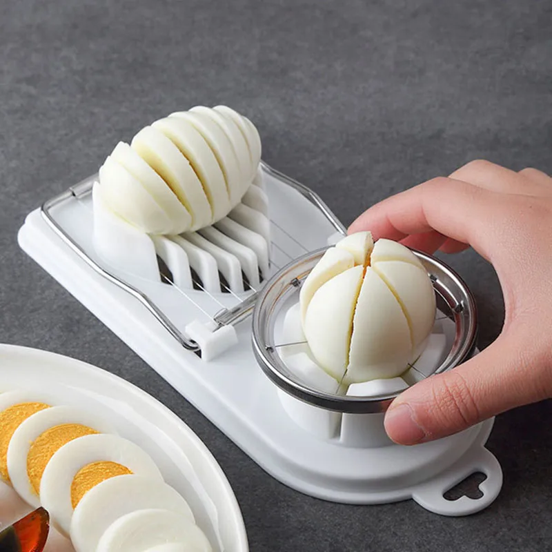 Multifunctional Egg Slicer Stainless Steel Egg Cutter Fancy Eggs Splitter Home Use 2-in-1 Egg Slicer Kitchen Gadgets
Multifunctional Egg Slicer Stainless Steel Egg Cutter Fancy Eggs Splitter Home Use 2-in-1 Egg Slicer Kitchen Gadgets