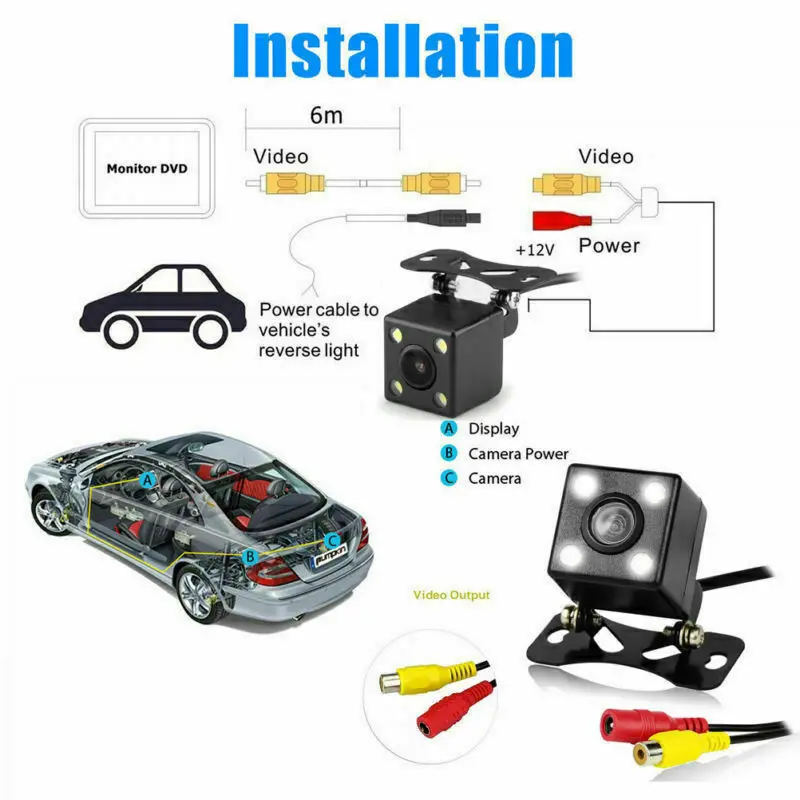Reversing Camera Bracket Car Backup Systems HD Vehicle Cameras 170 Degree Wide Angle LED Lights Waterproof for Car Van Truck
Reversing Camera Bracket Car Backup Systems HD Vehicle Cameras 170 Degree Wide Angle LED Lights Waterproof for Car Van Truck