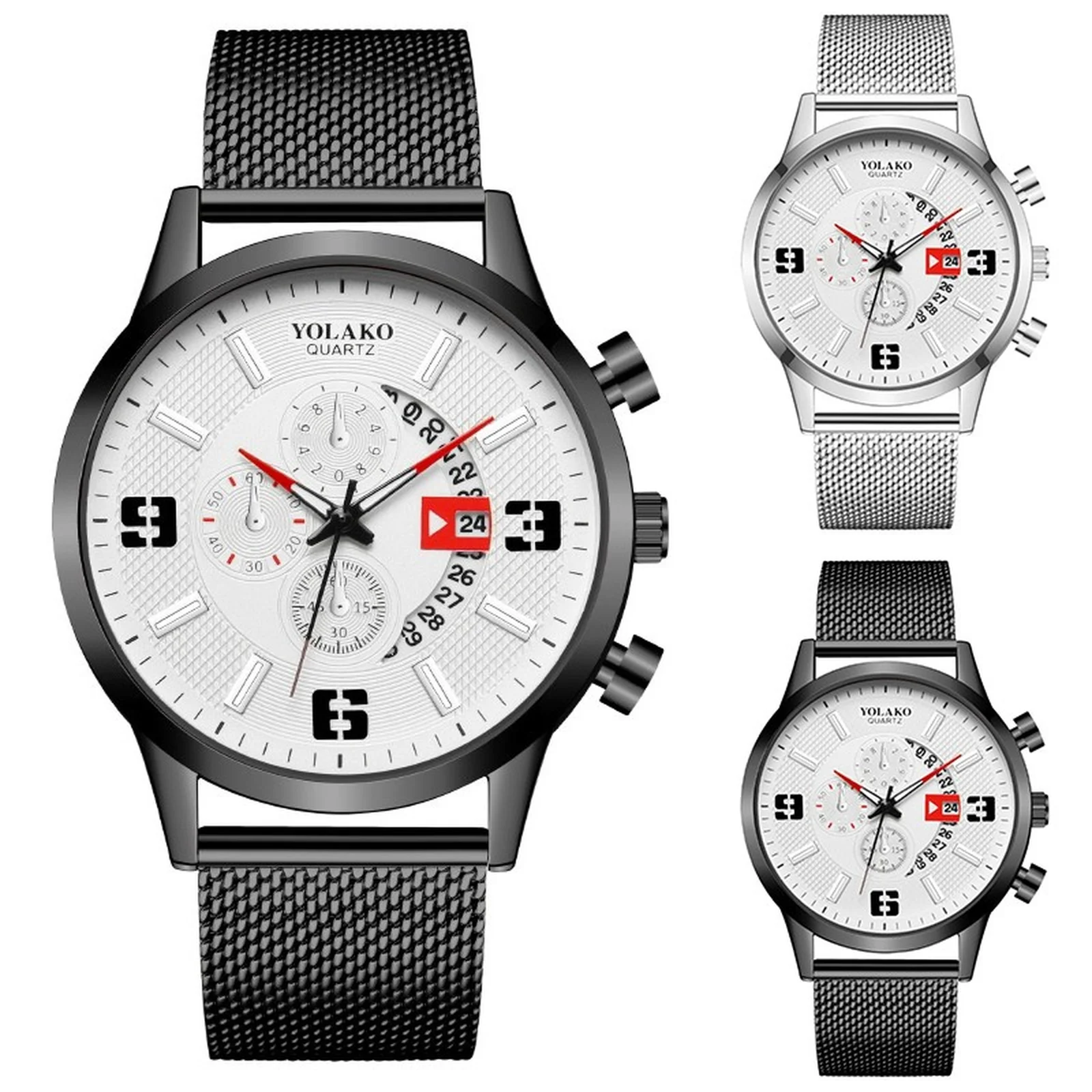 Men Business Fashion Watch Vintage Casual Style Stainless Steel Strap Quartz Wristwatch New Gentleman Daily Wear Decoration
Men Business Fashion Watch Vintage Casual Style Stainless Steel Strap Quartz Wristwatch New Gentleman Daily Wear Decoration