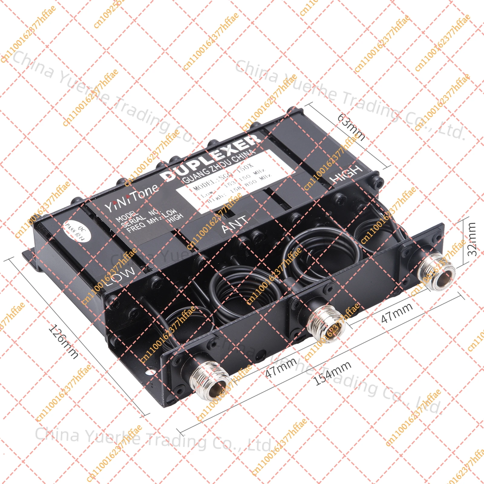 SGQ-150X 10W VHF136-174MHz customizable frequency Portable Duplexer
SGQ-150X 10W VHF136-174MHz customizable frequency Portable Duplexer
