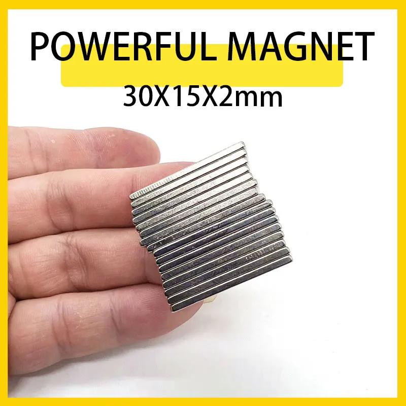Неодимовый магнит NdFeB N35, 2-100 шт., блок 30x15x2 мм, супермощный imanes, постоянный магнитный диск 30 мм x 15 мм x 2 мм
Неодимовый магнит NdFeB N35, 2-100 шт., блок 30x15x2 мм, супермощный imanes, постоянный магнитный диск 30 мм x 15 мм x 2 мм
