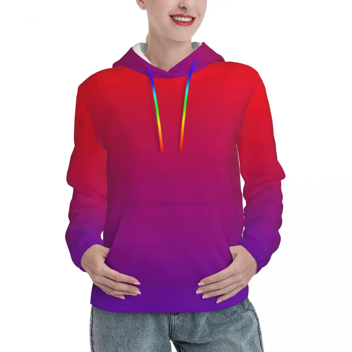 Ombre Neon Lights Loose Hoodies Women Minimalist Red to Purple Gradient Street Wear Pullover Hoodie Winter Retro Hooded Shirt
Ombre Neon Lights Loose Hoodies Women Minimalist Red to Purple Gradient Street Wear Pullover Hoodie Winter Retro Hooded Shirt