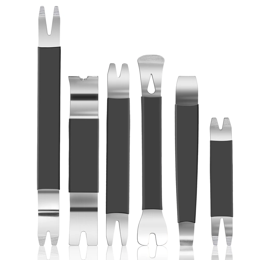 Auto Door Clip Trim Removal Tools Kits 6Pcs Durable Removal Pry Tool Metal Car Dashboard Audio Radio Panel Repair Fastener
Auto Door Clip Trim Removal Tools Kits 6Pcs Durable Removal Pry Tool Metal Car Dashboard Audio Radio Panel Repair Fastener