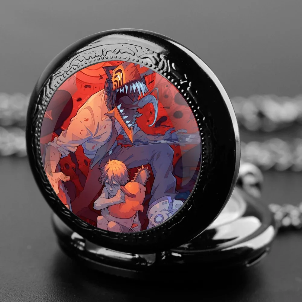 Chainsaw Man Glass Dome Pocket Watch with Chain Necklace Vintage Quartz Pendant Watches Mens Women Gift
Chainsaw Man Glass Dome Pocket Watch with Chain Necklace Vintage Quartz Pendant Watches Mens Women Gift