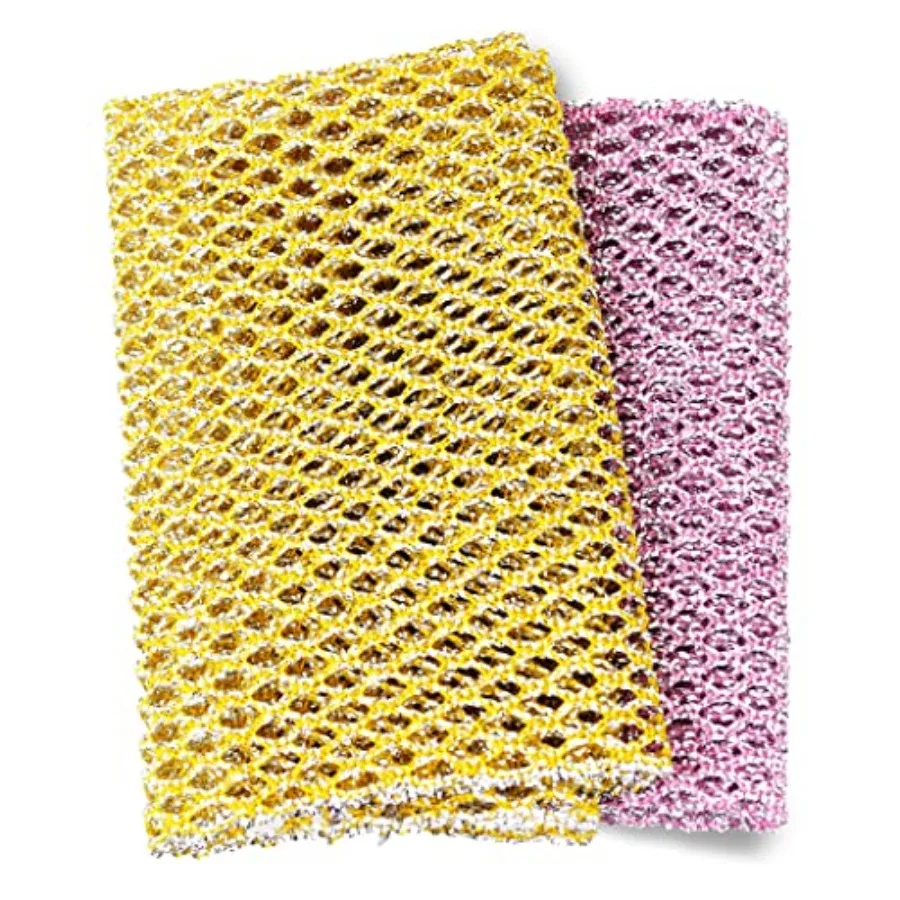 Heavy Duty Dish Scrubbers, Non-Scratch Scouring Pads - Odorless and Long Lasting Mesh Dish Cloth - Replace Sponges - Kitchen, F
Heavy Duty Dish Scrubbers, Non-Scratch Scouring Pads - Odorless and Long Lasting Mesh Dish Cloth - Replace Sponges - Kitchen, F