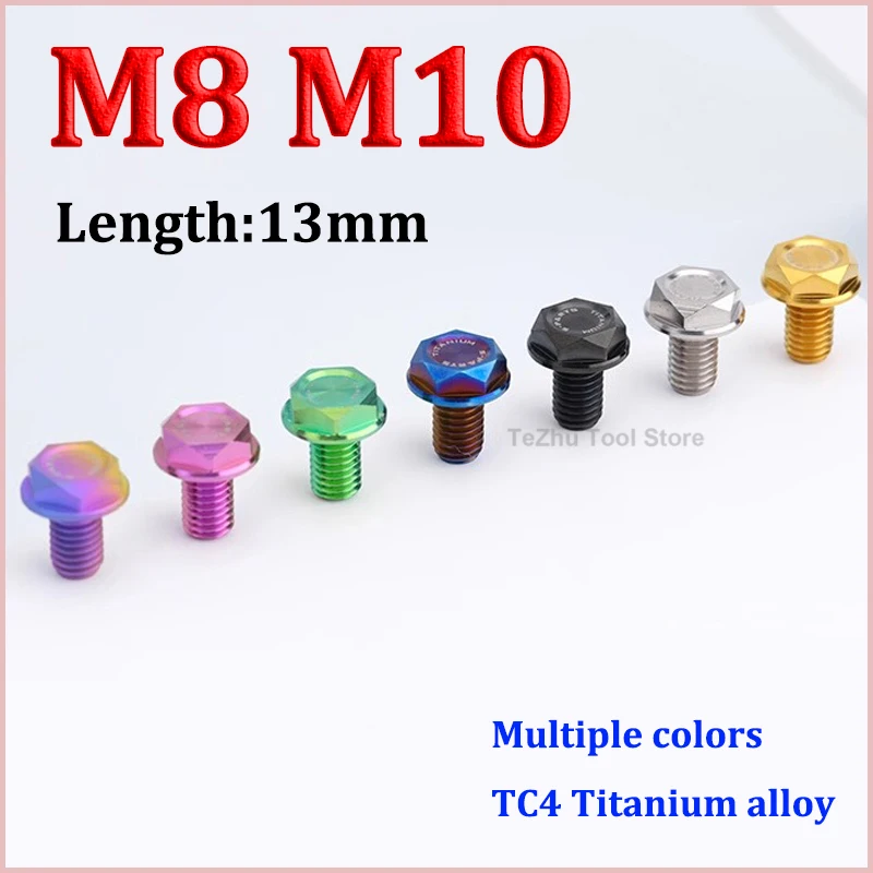 1pc Titanium Bolts M8 M10 x 13mm Titanium Alloy Motorcycle Rearview Mirror Plug Screws Modified Screws 
1pc Titanium Bolts M8 M10 x 13mm Titanium Alloy Motorcycle Rearview Mirror Plug Screws Modified Screws