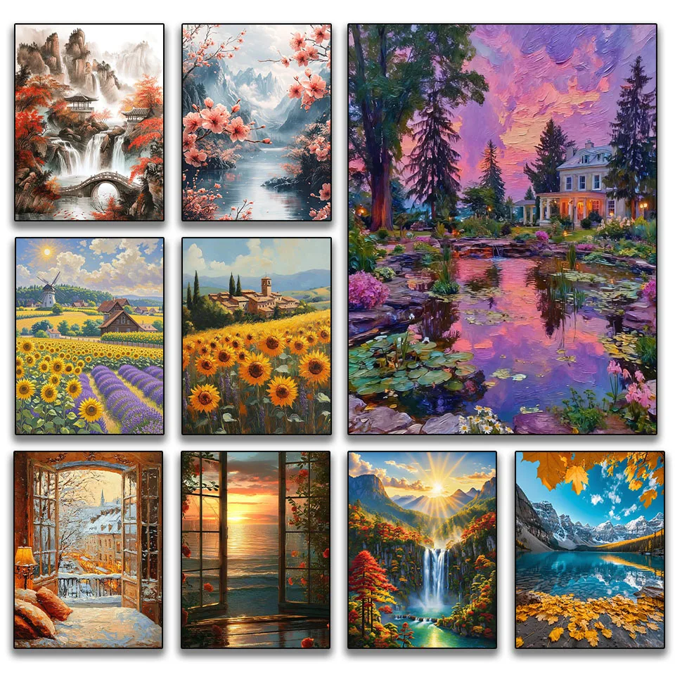 5D DIY Diamond Painting Kit Scenery Diamond Mosaic Crystal Art Embroidery Cross-Stitch Home Decor with Square & round Diamonds
5D DIY Diamond Painting Kit Scenery Diamond Mosaic Crystal Art Embroidery Cross-Stitch Home Decor with Square & round Diamonds