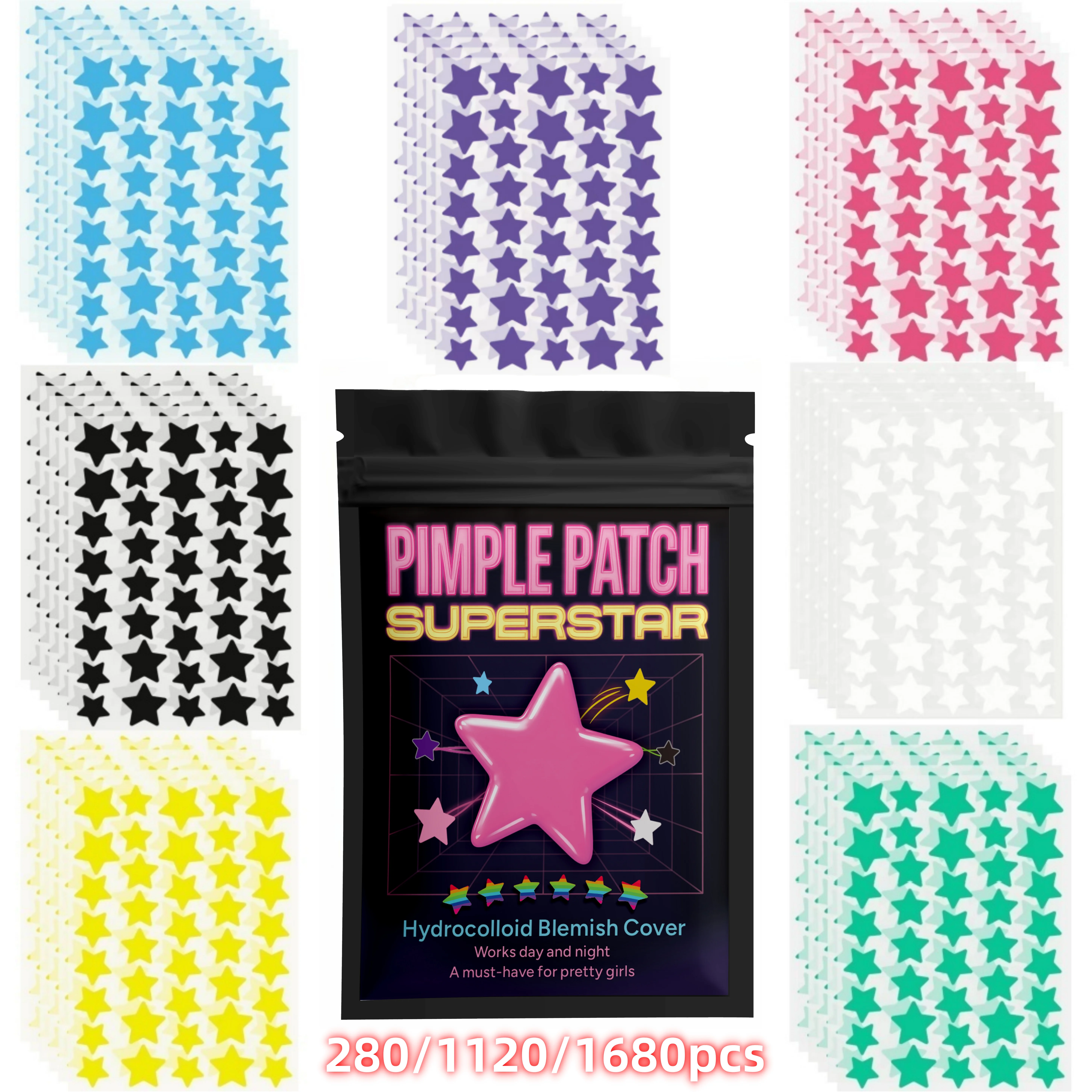 KHAZIX Invisible Star Pimple Patches, Hydrocolloid Pimple Emergency Patches for Day & Night Protection, Drug-Free Non-Irritating
KHAZIX Invisible Star Pimple Patches, Hydrocolloid Pimple Emergency Patches for Day & Night Protection, Drug-Free Non-Irritating