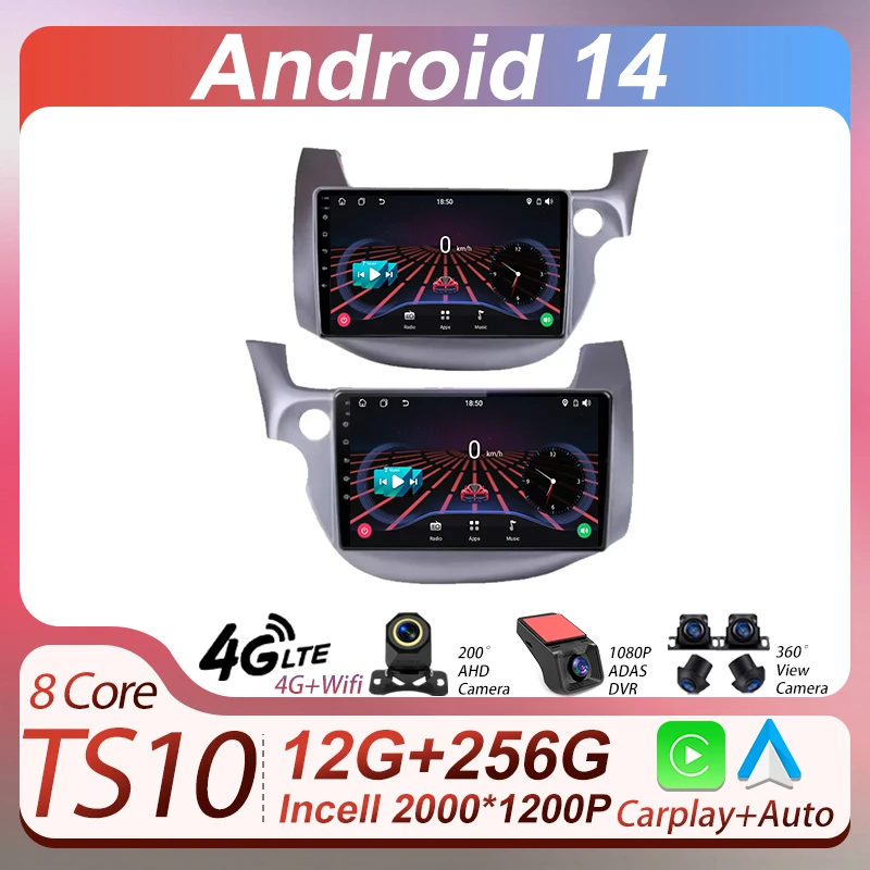 Stereo Head Unit For Honda Jazz 2 GG 2008 - 2014 Fit 2 GE GP GE 2007 - 2014 Wireless Android Auto Radio Touch Screen Bluetooth
Stereo Head Unit For Honda Jazz 2 GG 2008 - 2014 Fit 2 GE GP GE 2007 - 2014 Wireless Android Auto Radio Touch Screen Bluetooth