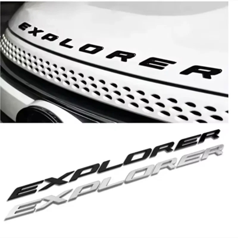 3D ABS хромированные черные буквы EXPLORER, эмблема-наклейка на капот автомобиля для Explorer 2011-2019, аксессуары для стайлинга автомобиля
3D ABS хромированные черные буквы EXPLORER, эмблема-наклейка на капот автомобиля для Explorer 2011-2019, аксессуары для стайлинга автомобиля