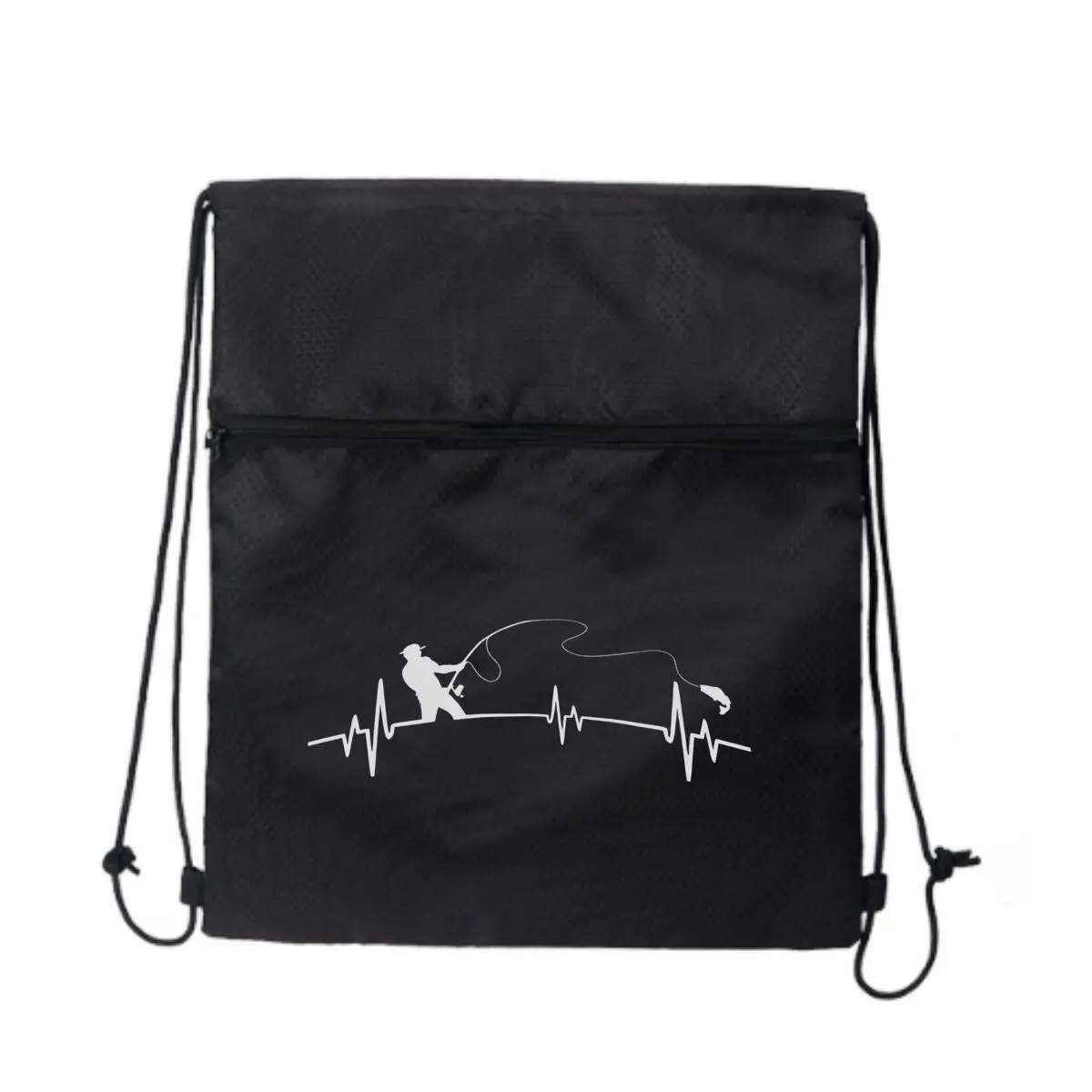 Силуэт рыбака с сердцебиением, черные сумки на шнурке, рюкзак на шнурке для занятий спортом, путешествий в тренажерном зале
Силуэт рыбака с сердцебиением, черные сумки на шнурке, рюкзак на шнурке для занятий спортом, путешествий в тренажерном зале