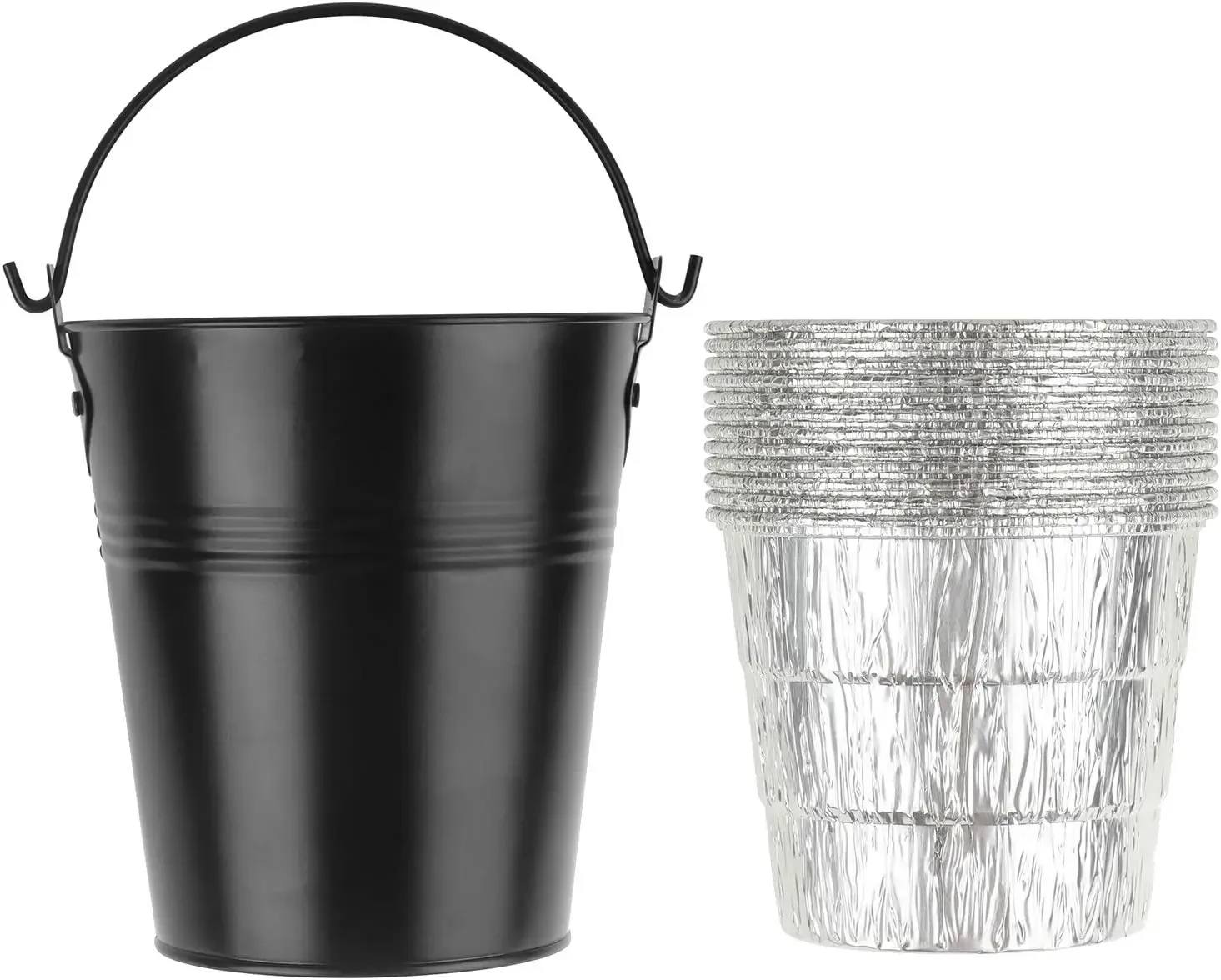 Black Grease Bucket with 12 Liners for Pellet Grill Smoker, Easy Cleanup & Durable
Black Grease Bucket with 12 Liners for Pellet Grill Smoker, Easy Cleanup & Durable