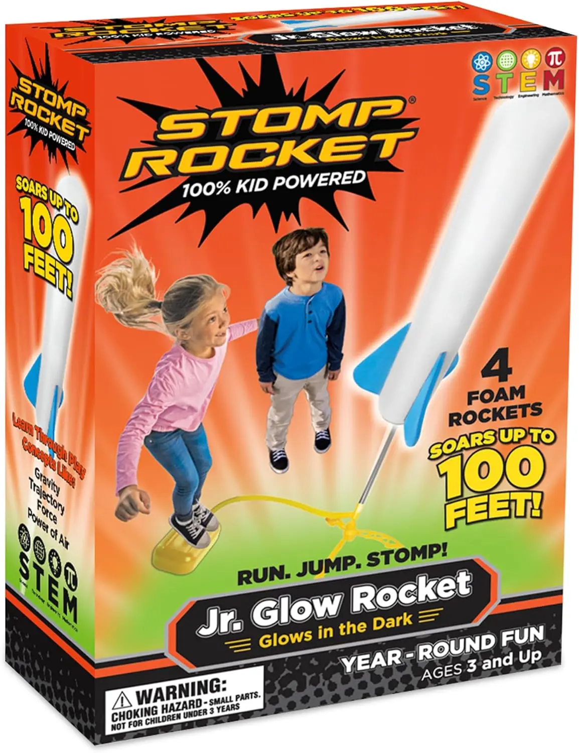 Glow-in-the-Dark Rocket Launcher Toy for Kids - Outdoor Fun STEM Set Soars Up to 100 Feet, Ages 3+
Glow-in-the-Dark Rocket Launcher Toy for Kids - Outdoor Fun STEM Set Soars Up to 100 Feet, Ages 3+