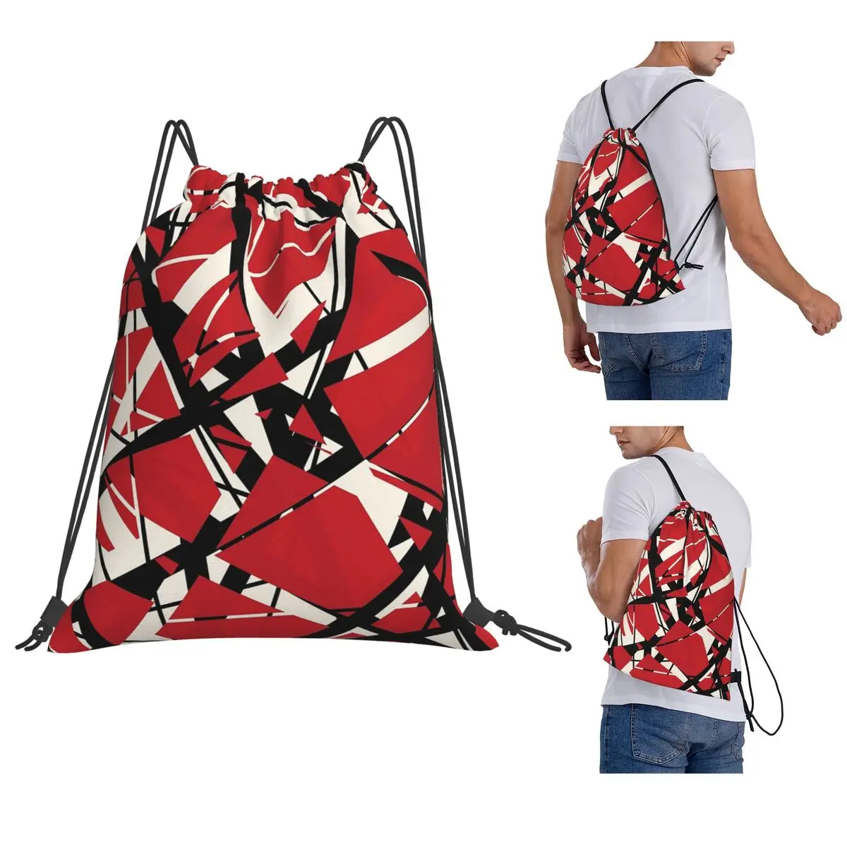 EVH Authentic Stripes Design (red) Backpacks Multi-function Drawstring Bags Shoes Bag Book Bags for Man Woman Students
EVH Authentic Stripes Design (red) Backpacks Multi-function Drawstring Bags Shoes Bag Book Bags for Man Woman Students
