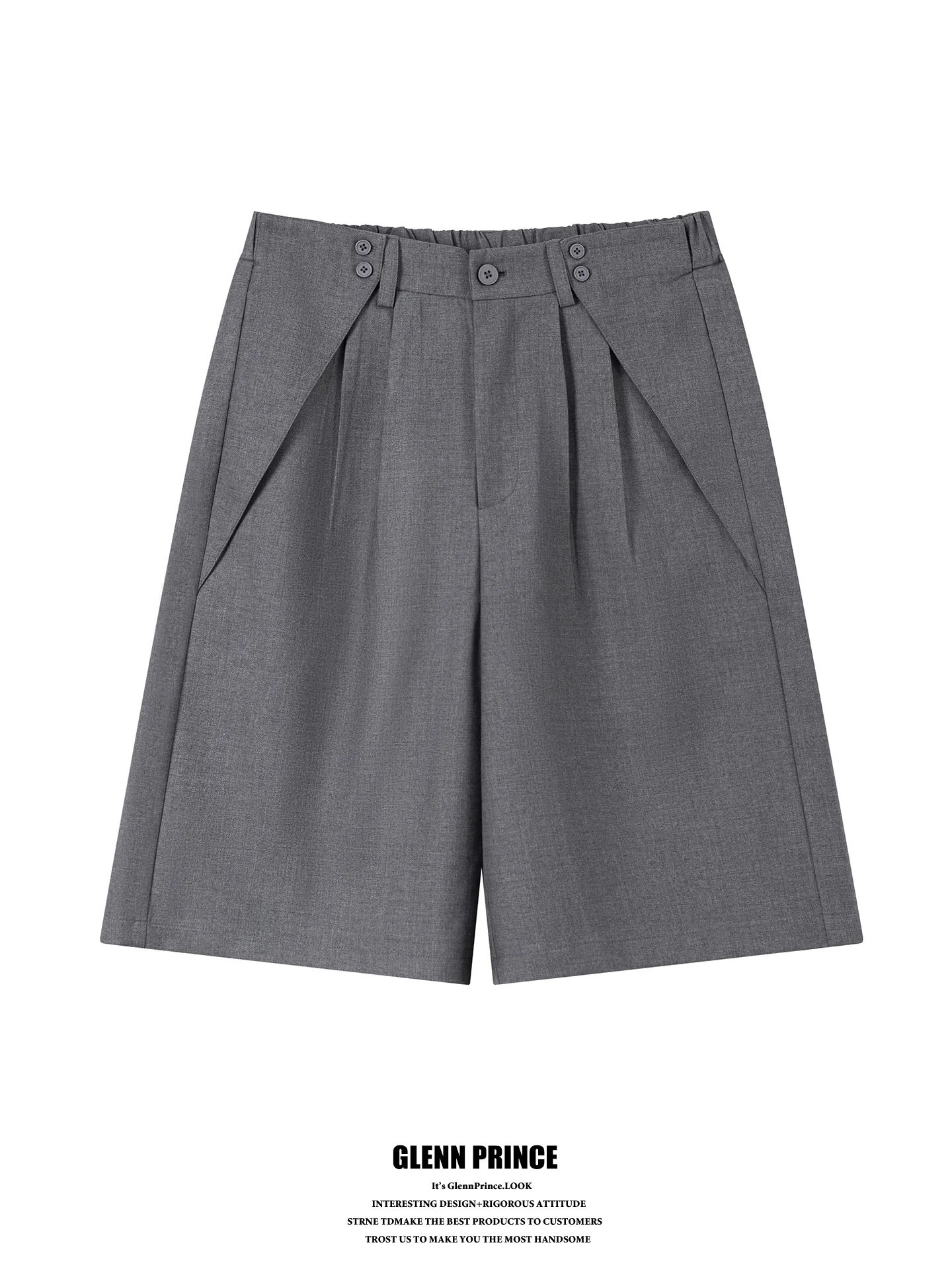 Gray A-Line Suit Shorts Korean Style Work Pleat Five-Point Commuter Casual Men's Summer Shorts Korean Version Polyester Blend
Gray A-Line Suit Shorts Korean Style Work Pleat Five-Point Commuter Casual Men's Summer Shorts Korean Version Polyester Blend