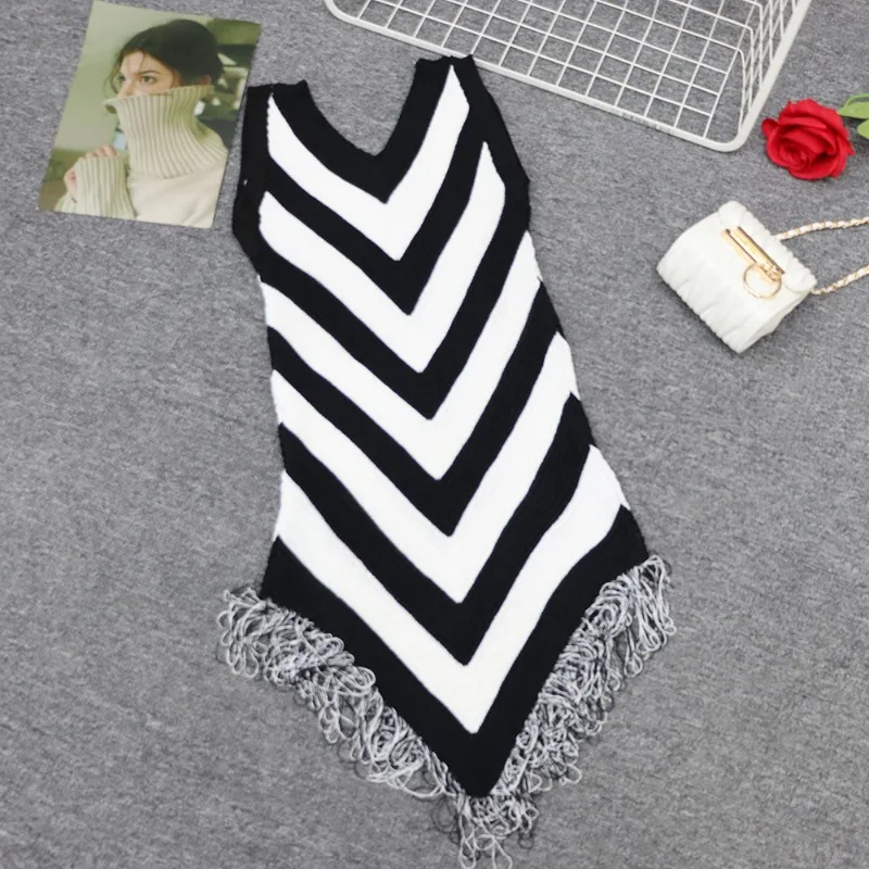 2025 Summer New Striped Fringe Knitted Dress Women's Elegant Backless Vest Casual Beach Vacation Slim Fit Bohemian Chic
2025 Summer New Striped Fringe Knitted Dress Women's Elegant Backless Vest Casual Beach Vacation Slim Fit Bohemian Chic