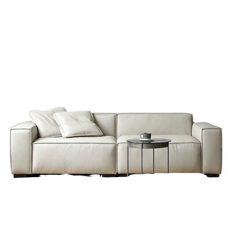 Italian minimalist modern small apartment full cowhide straight row tofu block leather sofa
Italian minimalist modern small apartment full cowhide straight row tofu block leather sofa