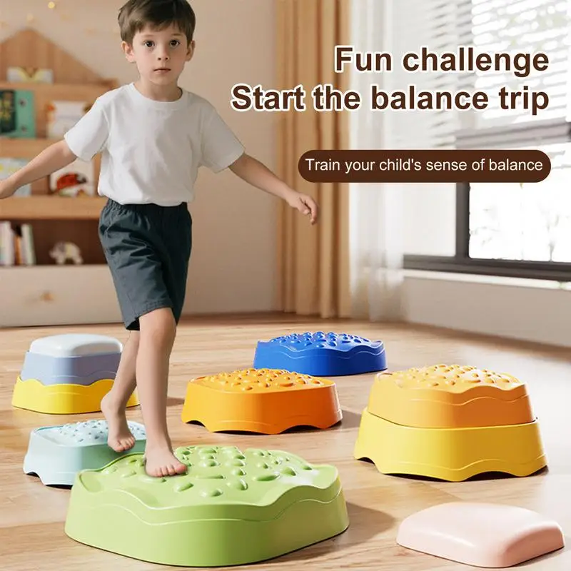 5PCS Stepping Stones Montessori Children Balance Toys Sensory Training Tactile Sensing for Kids Party Social Games
5PCS Stepping Stones Montessori Children Balance Toys Sensory Training Tactile Sensing for Kids Party Social Games