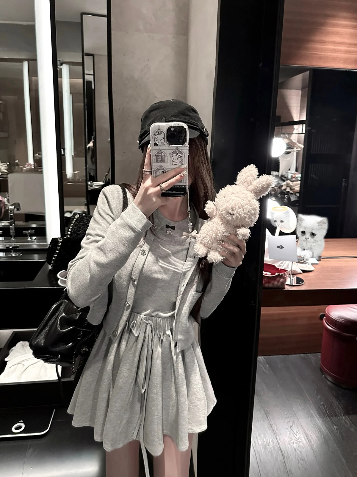 Вязаный кардиган Chien, женский комплект: футболка-базовый слой и короткая юбка, корейский стиль, хлопок/полиэстер, длинный рукав
Вязаный кардиган Chien, женский комплект: футболка-базовый слой и короткая юбка, корейский стиль, хлопок/полиэстер, длинный рукав