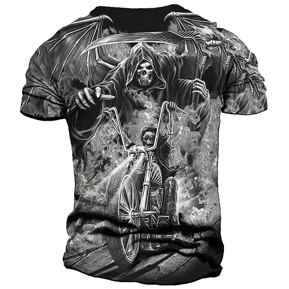 Men's Skulls Printed T-Shirt Summer Sports Crew Neck Short Sleeve Street Skull Graphic T Shirts Tops Fashions Oversized Clothes
Men's Skulls Printed T-Shirt Summer Sports Crew Neck Short Sleeve Street Skull Graphic T Shirts Tops Fashions Oversized Clothes