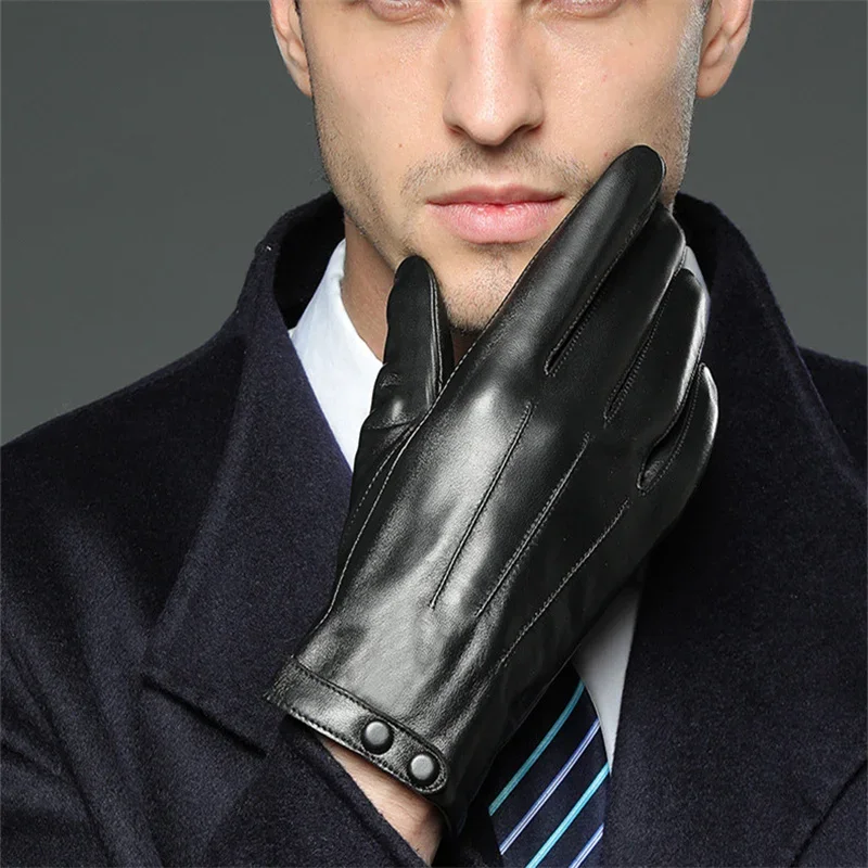Autumn Winter Men Fashion Business Short Full Finger Touch Screen Gloves Driving Motorcycle Genuine Sheepskin Leather Gloves
Autumn Winter Men Fashion Business Short Full Finger Touch Screen Gloves Driving Motorcycle Genuine Sheepskin Leather Gloves