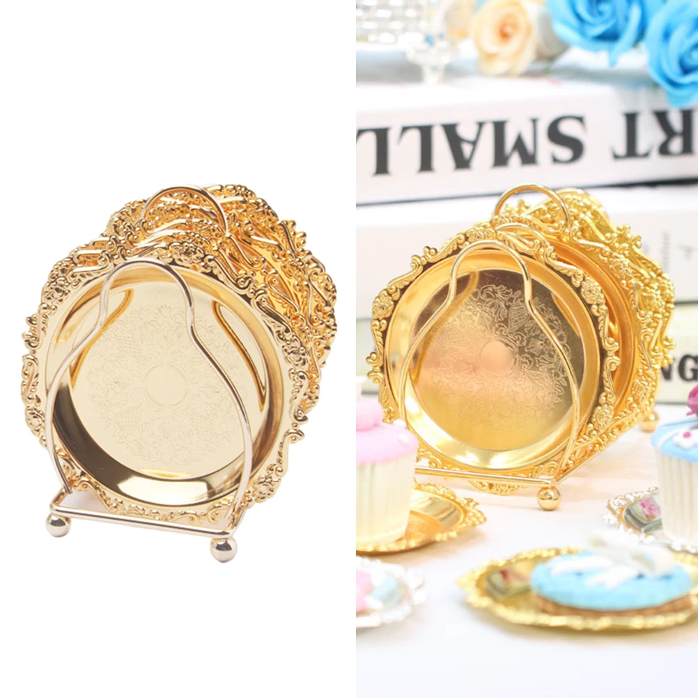 6pcs Cake Plates Set Food Safe Eco friendly Golden Mini Plates for Dessert Fruit Cheese Pizza Party Wedding Birthday Banquet
6pcs Cake Plates Set Food Safe Eco friendly Golden Mini Plates for Dessert Fruit Cheese Pizza Party Wedding Birthday Banquet