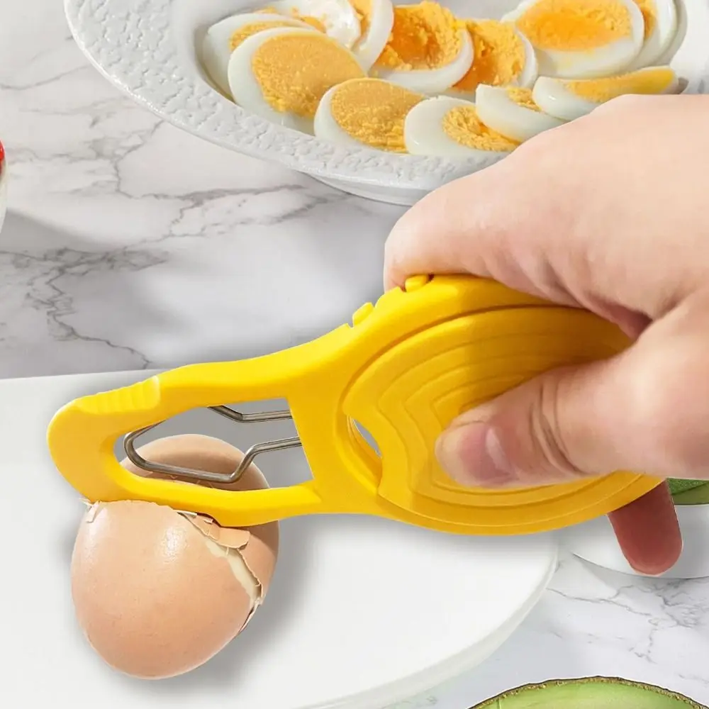 Practical Plastic Egg Shell Peeler Yellow Topping Egg Slicer Peeling Shell Cracking Boiled Eggshell Perforator for Home
Practical Plastic Egg Shell Peeler Yellow Topping Egg Slicer Peeling Shell Cracking Boiled Eggshell Perforator for Home