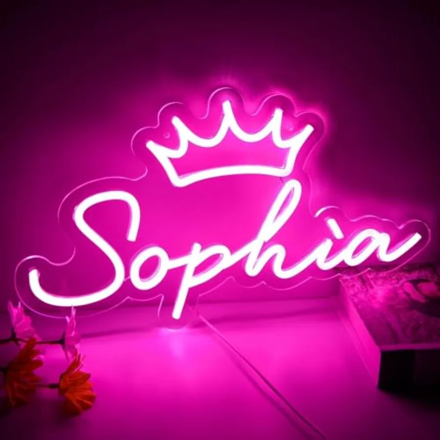 Large Name Neon Sign for Wall Decor, LED Name Neon Light for Bedroom, Birthday Party Decor, Neon Sign Customizable for Girl, Bi
Large Name Neon Sign for Wall Decor, LED Name Neon Light for Bedroom, Birthday Party Decor, Neon Sign Customizable for Girl, Bi