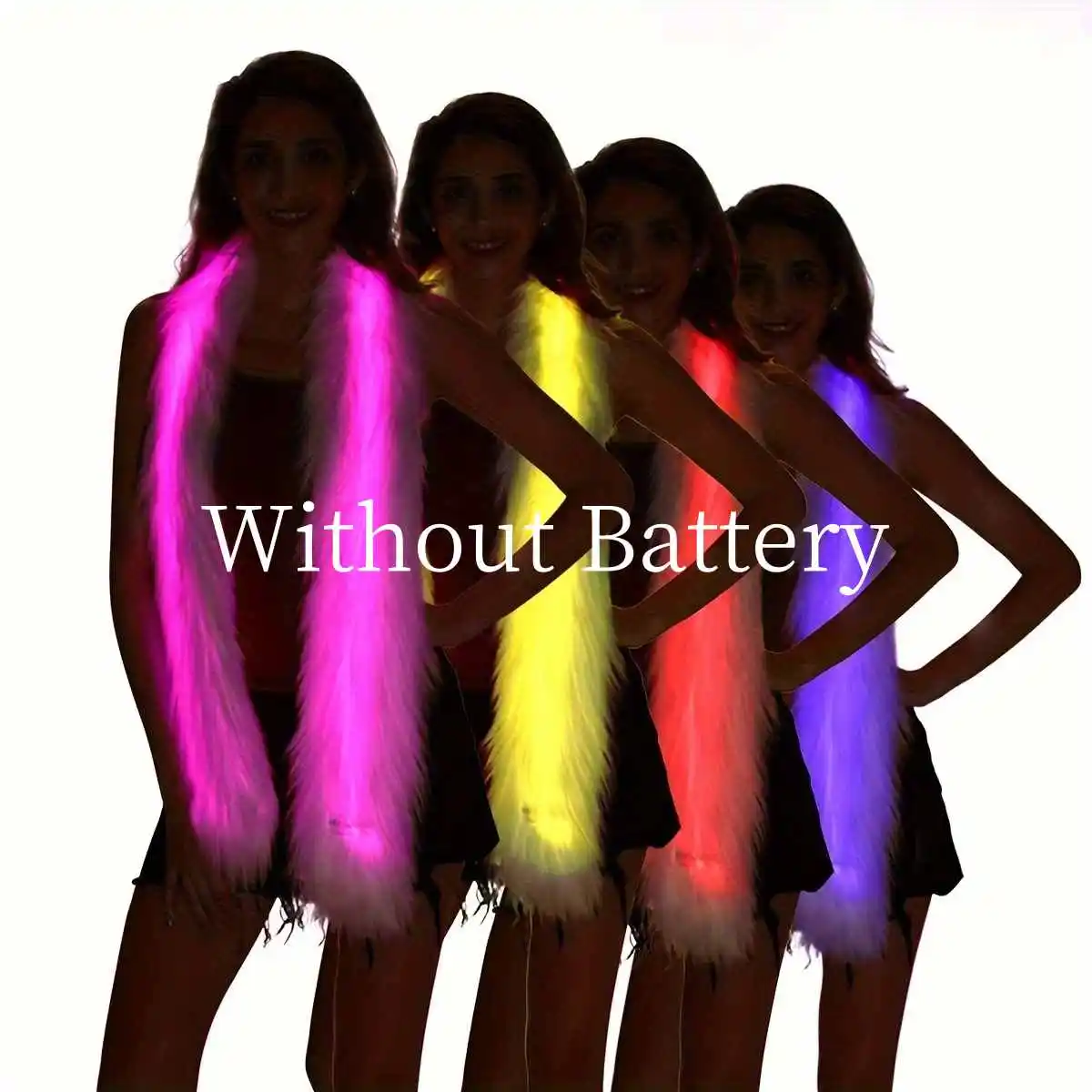 Women's Colorful LED Light-Up Scarf - Vibrant Party Accessory for Halloween, Cosplay & Festive Events, without batteries
Women's Colorful LED Light-Up Scarf - Vibrant Party Accessory for Halloween, Cosplay & Festive Events, without batteries