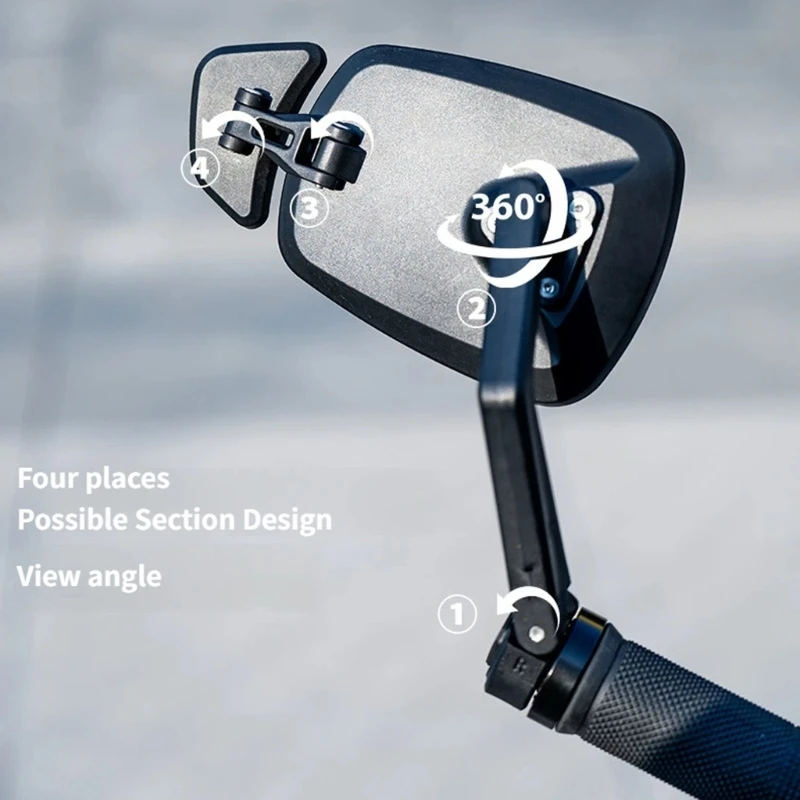 Regulable Bike Handlebars Mirror with 360 Degree Rotate Universals Bicycles Rear View Mirror for Cycling and Commuting
Regulable Bike Handlebars Mirror with 360 Degree Rotate Universals Bicycles Rear View Mirror for Cycling and Commuting