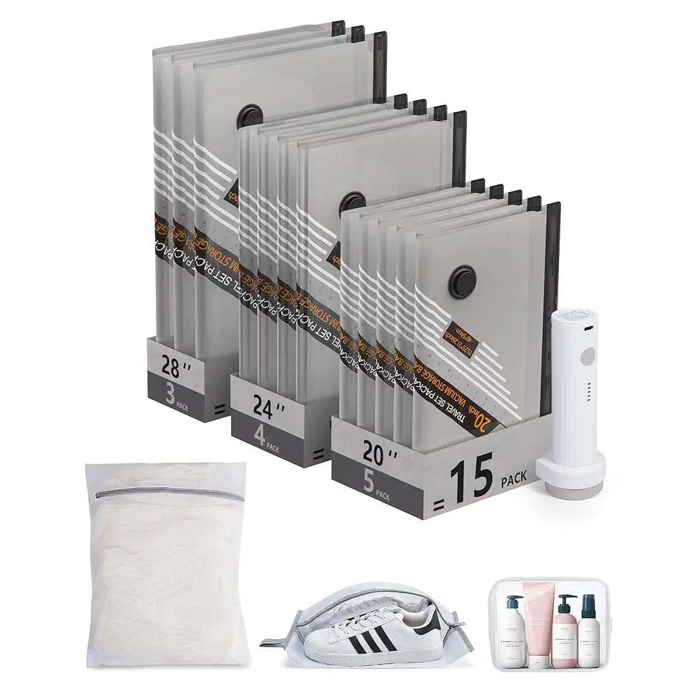 Free ShippingRechargeable Wireless Pump Travel Storage Bags Set, Portable Space Saver Bags for Travel & Home, Vacuum Compressio
Free ShippingRechargeable Wireless Pump Travel Storage Bags Set, Portable Space Saver Bags for Travel & Home, Vacuum Compressio